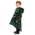 Snuggs Kids Blanket Hoodie Dark Green مدفع رمضان